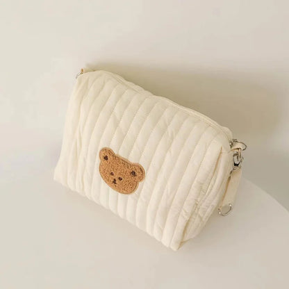 New Mommy Diaper Bag Cute Embroidery Zipper Travel Stroller Bag
