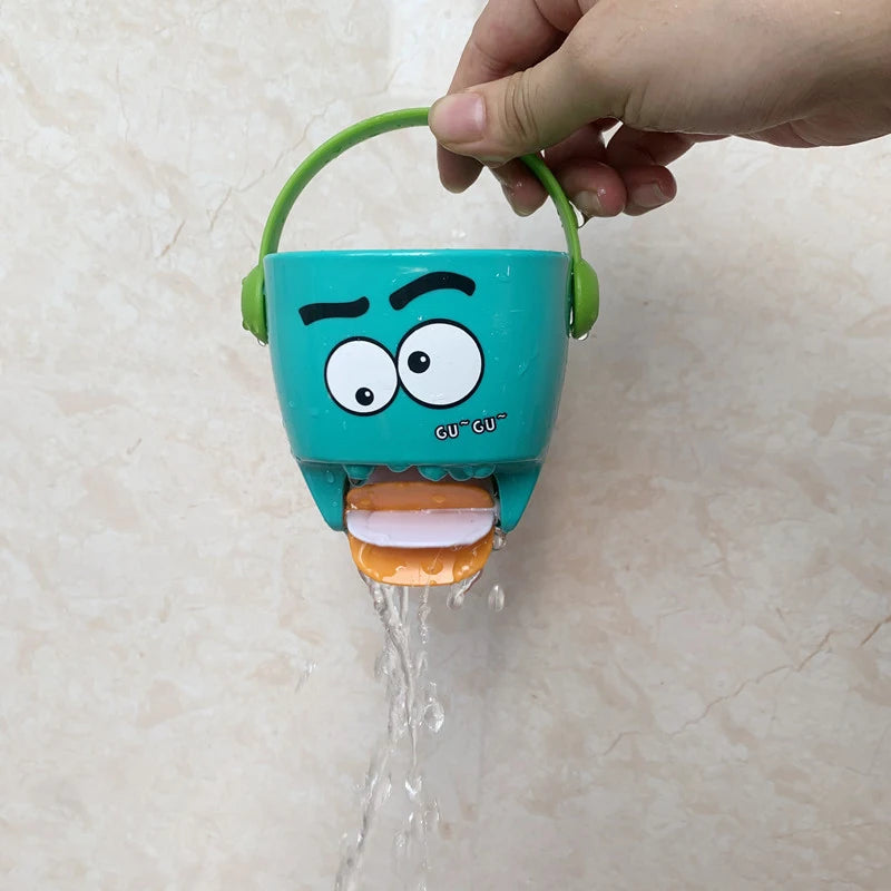 Baby Shower Bath Toys Mini Leaky Bucket Water Play Cups for Toddler