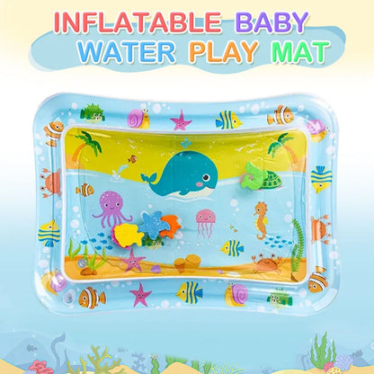 Baby Water Play Mat Inflatable Tummy Time Toddler PVC Activity Toy
