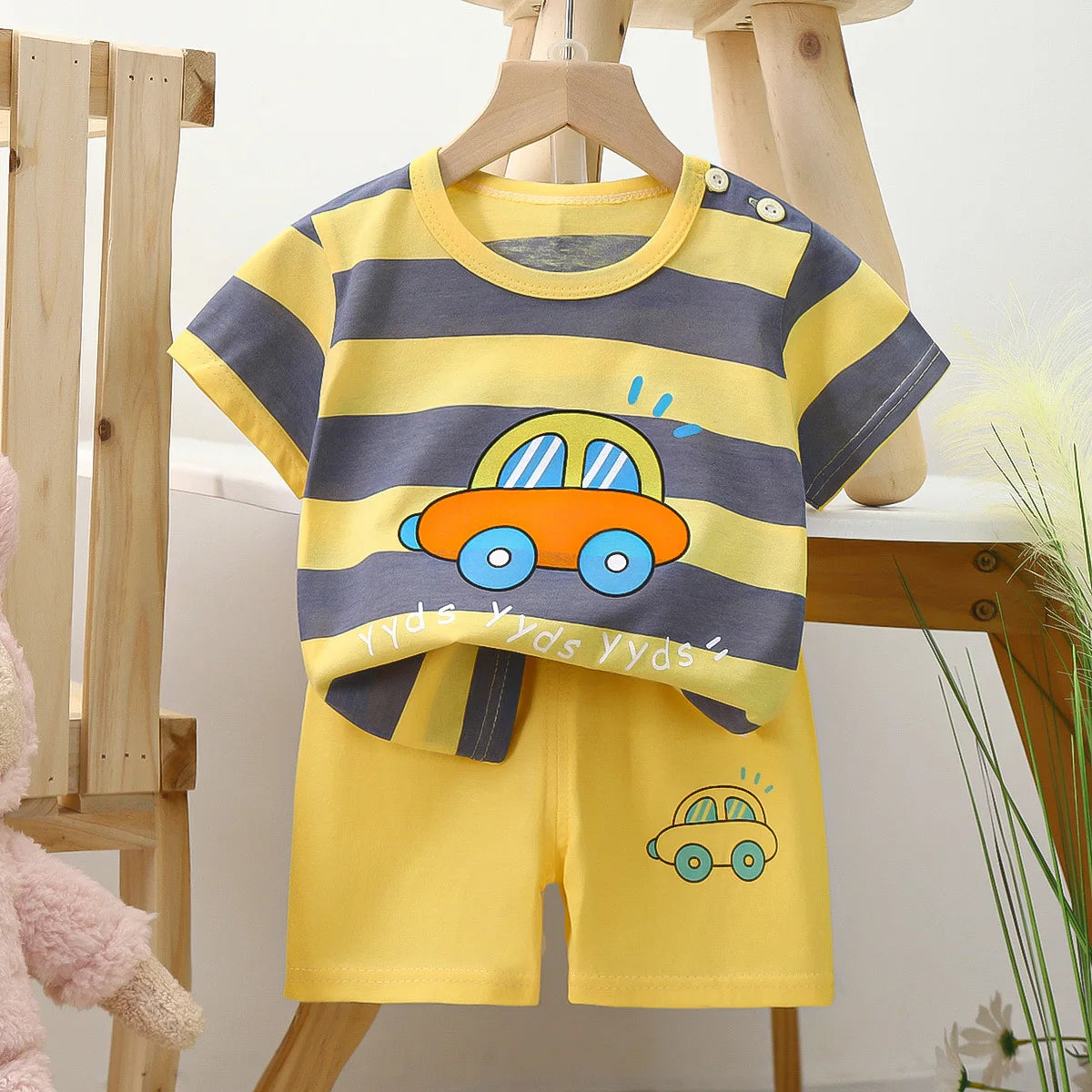 Baby Clothing 1-3Y Boys Girls Cotton 2-Piece Set Newborn Outfit