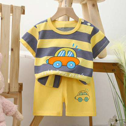 Baby Clothing 1-3Y Boys Girls Cotton 2-Piece Set Newborn Outfit