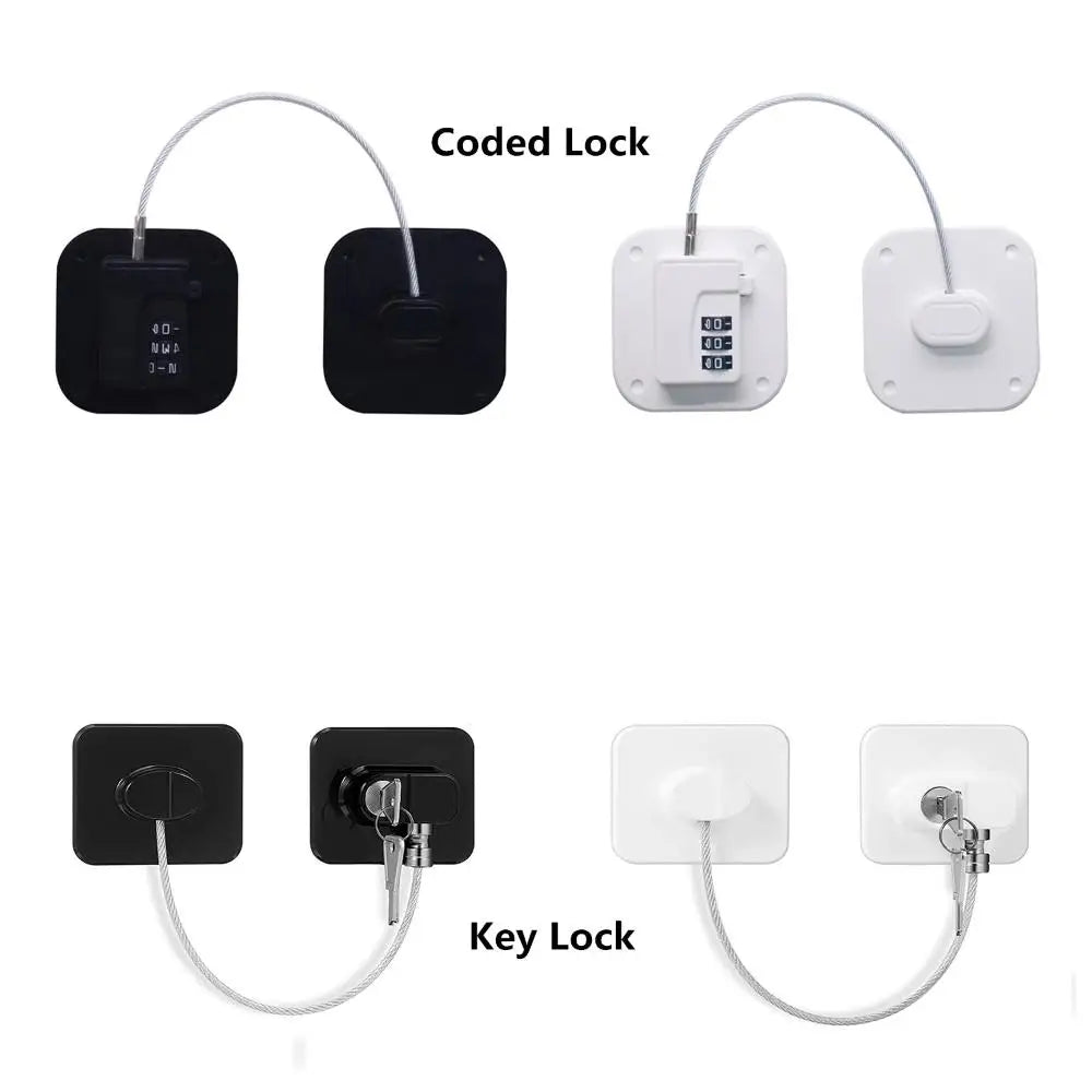 Baby Safety Refrigerator and Cabinet Lock with Keys