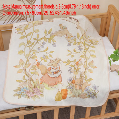 Newborn Baby Bath Towel Pure Cotton Gauze Soft Absorbent Blanket
