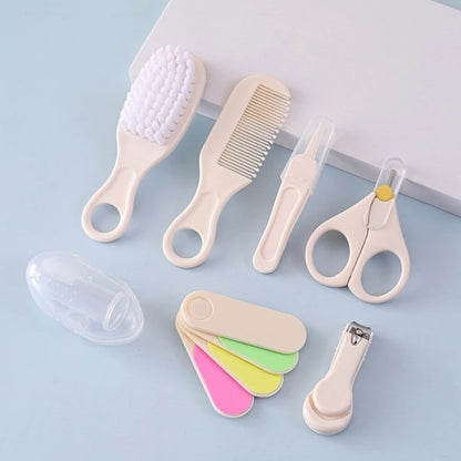 7 Piece Baby Grooming Kit Newborn Infant Brush Comb Toothbrush Nail Clippers
