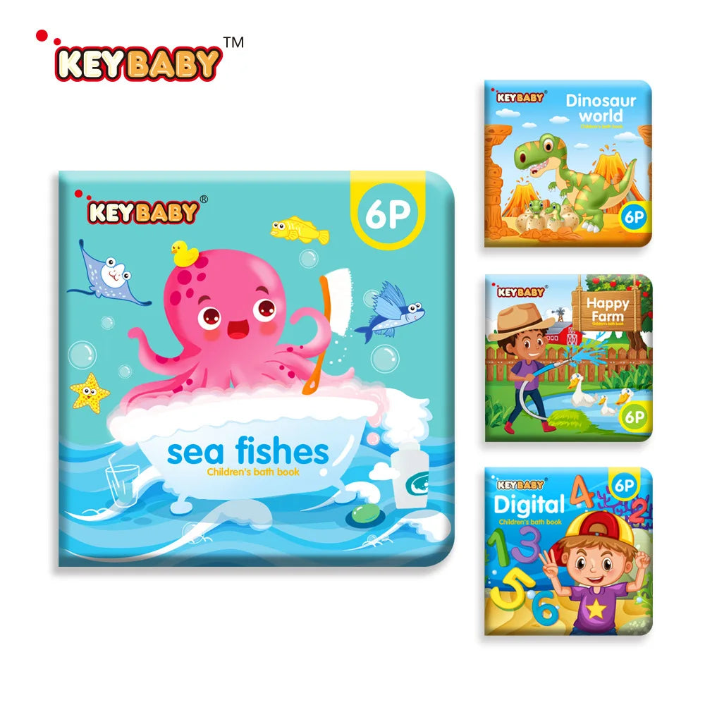 Soft Baby EVA Cartoon Bath Book Montessori Waterproof Early Educational Toy
