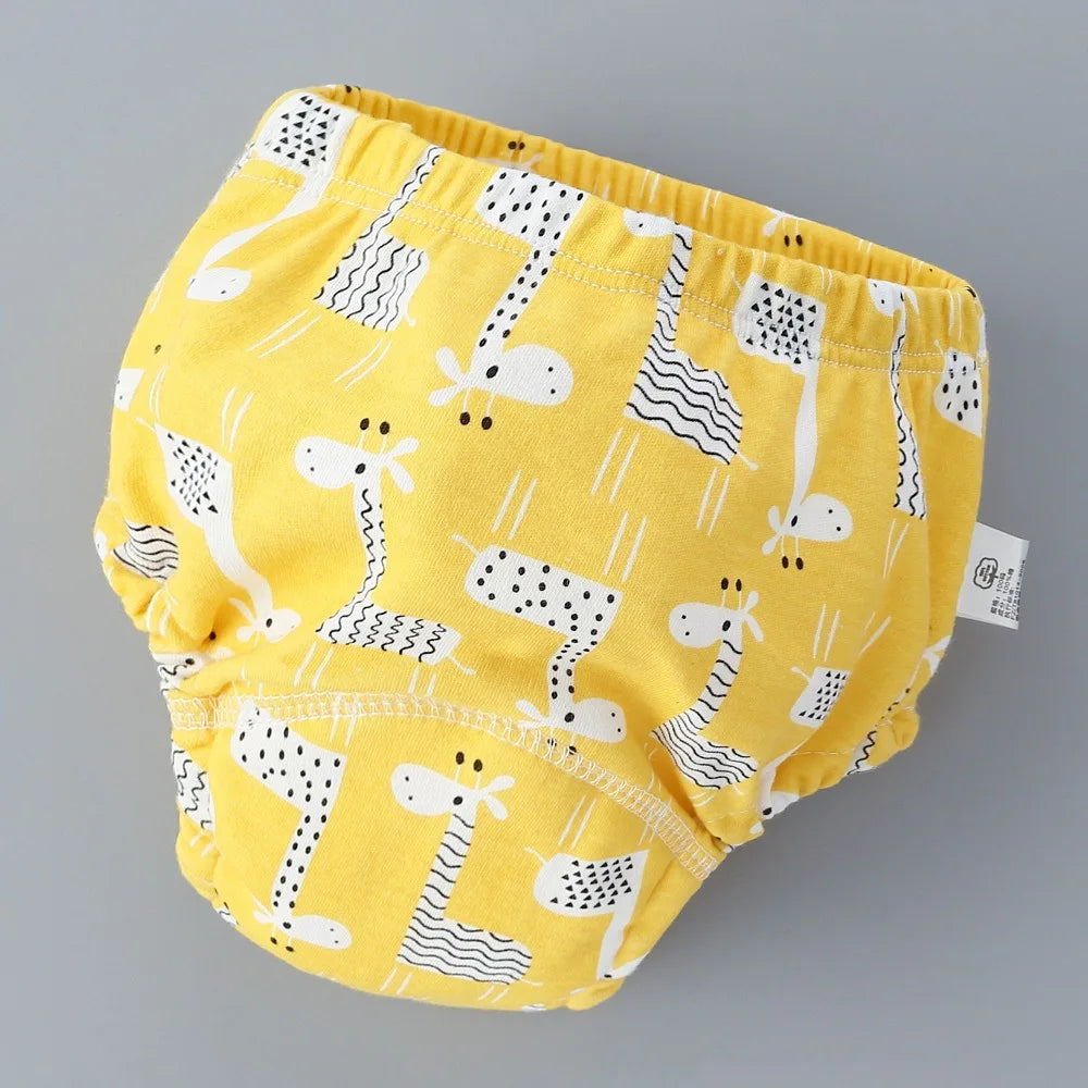 Baby Training Pants 6 Layer Cotton Reusable Breathable Cloth Diapers