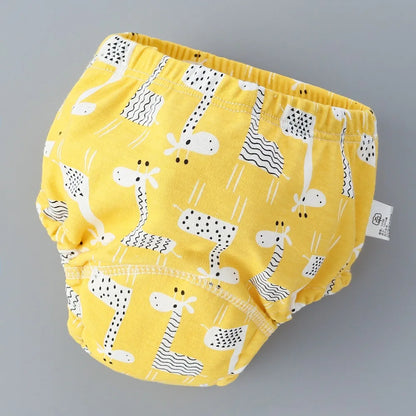 Baby Training Pants 6 Layer Cotton Reusable Breathable Cloth Diapers