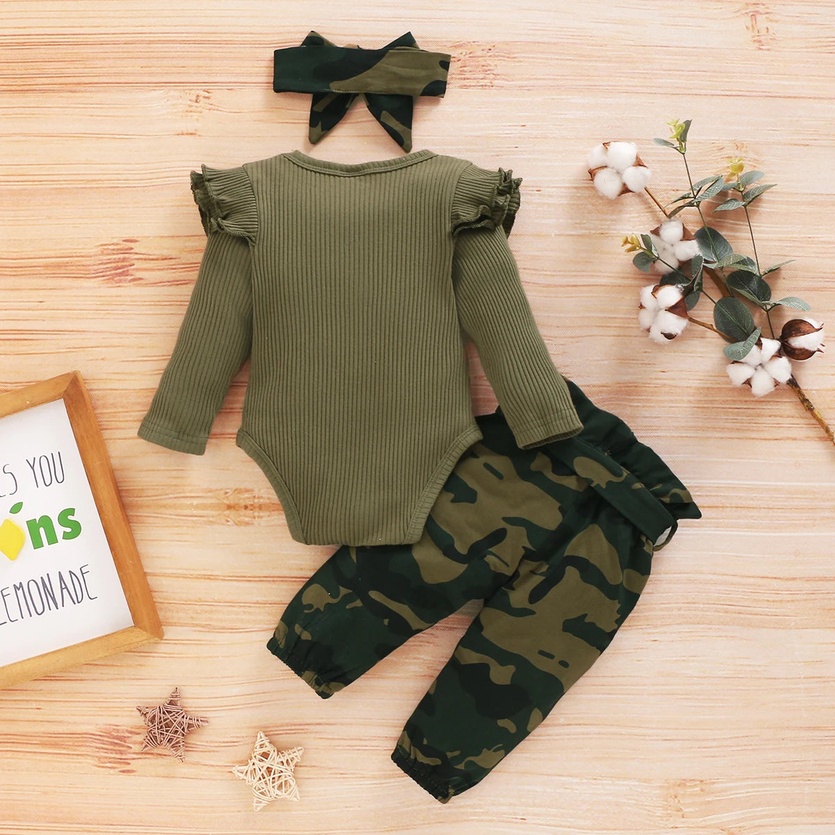 Baby Clothing Set 2PCS Boys Girls Fleece Hooded Top Pants Tracksuit