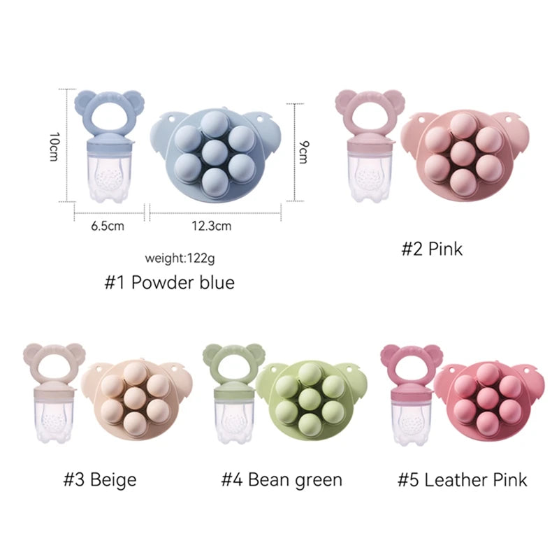 Baby Fruit Feeder Silicone Pacifier Teether Food-Grade Baby Feeder