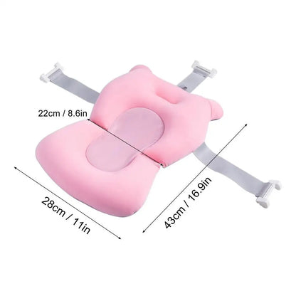 Newborn Bath Cushion Foldable Adjustable Bathtub Mat Baby Bath Accessories