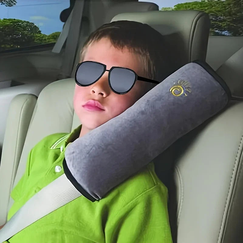 Baby Car Seat Belt Pillow Plush Breathable Shoulder Cushion
