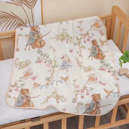 Newborn Baby Bath Towel Pure Cotton Gauze Soft Absorbent Blanket