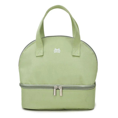 Fashion Insulated Double-Layer Mommy Bag Large Capacity Travel Handbag