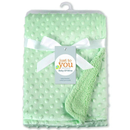 Baby Blanket Newborn Soft Fleece Thermal Swaddle Wrap Winter Bedding