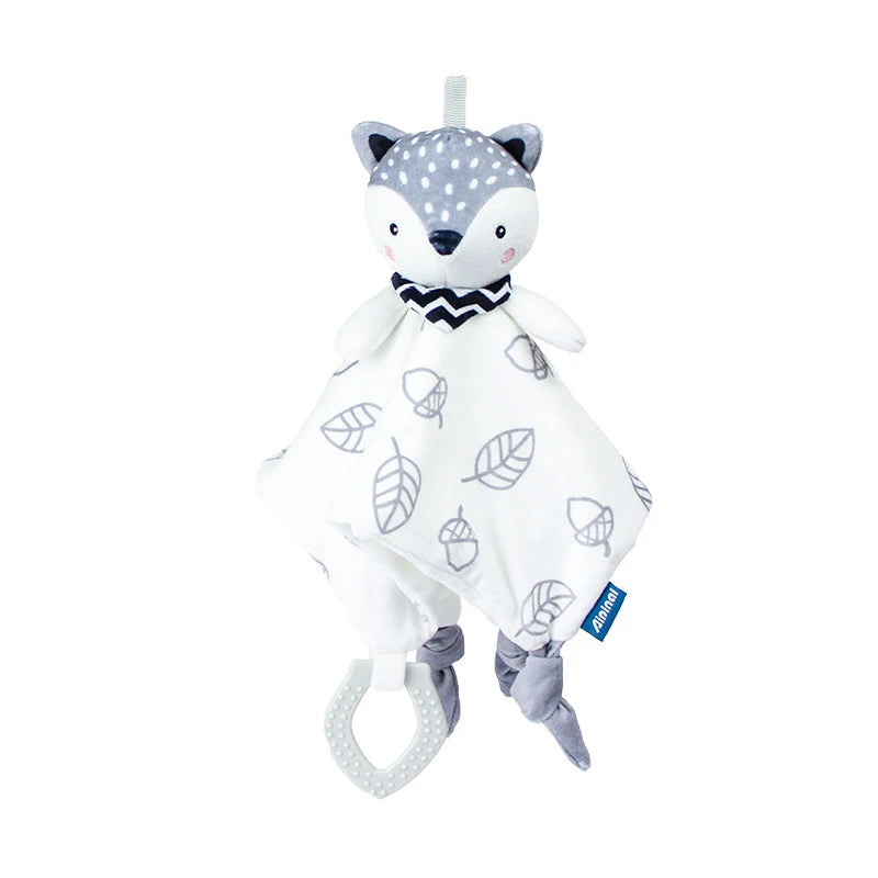 Baby Security Blanket Soft Plush Animal Soothing Toy