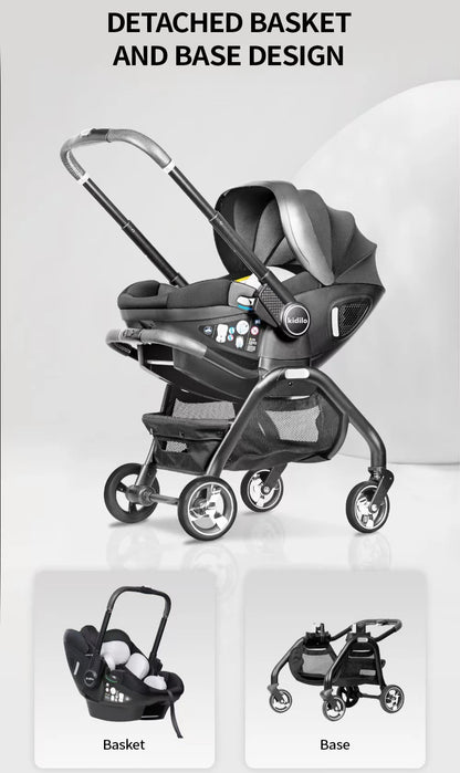 Kodilo Baby Safety Stroller Reversible Newborn Sleeping Basket