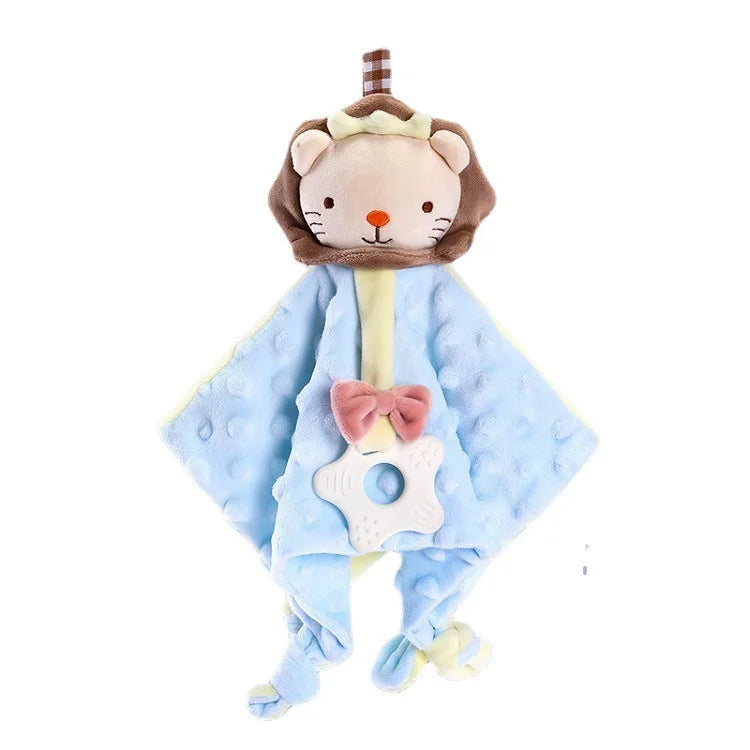 Baby Security Blanket Soft Plush Animal Soothing Toy