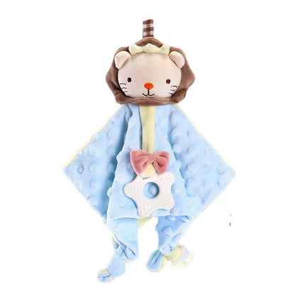 Baby Security Blanket Soft Plush Animal Soothing Toy