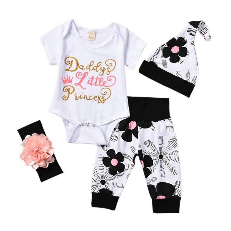 Newborn Baby Girl Autumn Winter 2PCS Clothing Set 0-18M