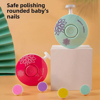 Baby Electric Nail Polisher & Clipper Kit Newborn and Kids