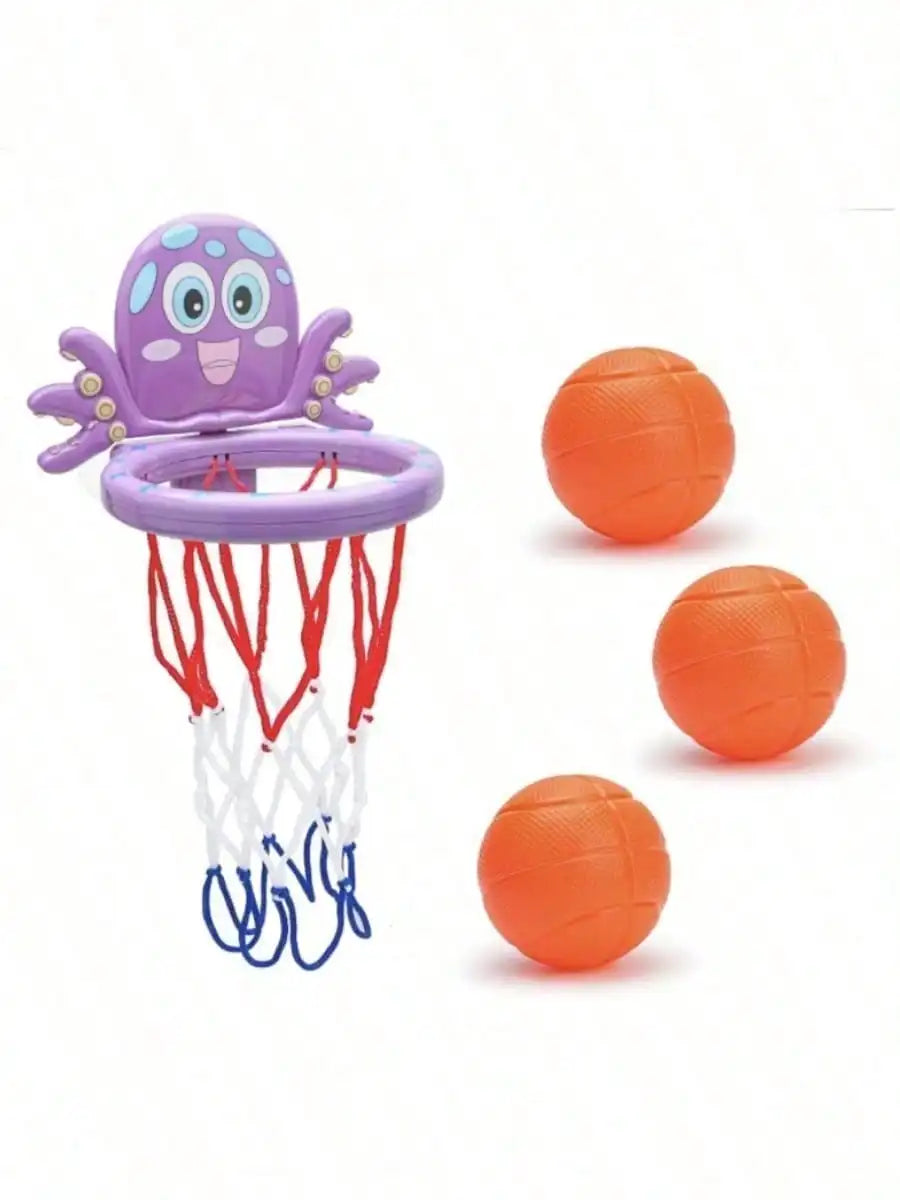 Baby Bath Toy Toddler Basketball Hoop Water Dinosaur Bathtub Play Set