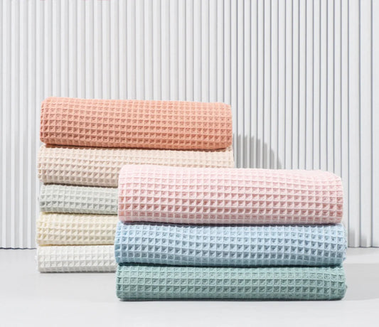 Baby Blanket Newborn Swaddle Waffle Cotton Soft Crib Blanket Essentials