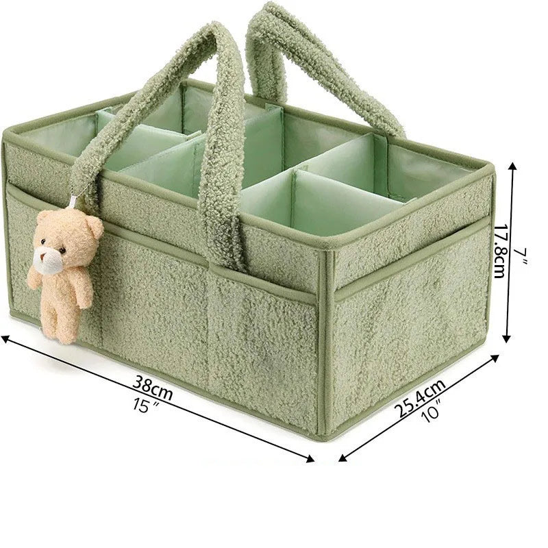 Waterproof Polyester Multi-Functional Foldable Mommy Diaper Bag