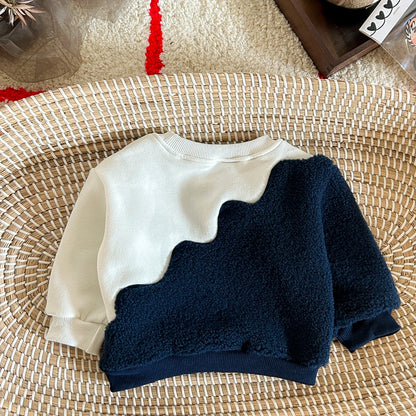 Baby Boy Clothing Set Toddler Tops Pants Winter Fleece 0-3Y Tracksuit