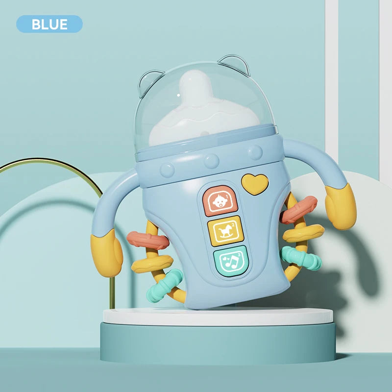 Electronic Baby Bottle Rattle Musical Toy with Songs and Words 18+ Months