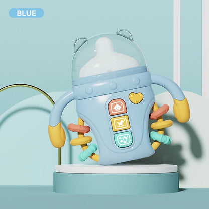 Electronic Baby Bottle Rattle Musical Toy with Songs and Words 18+ Months