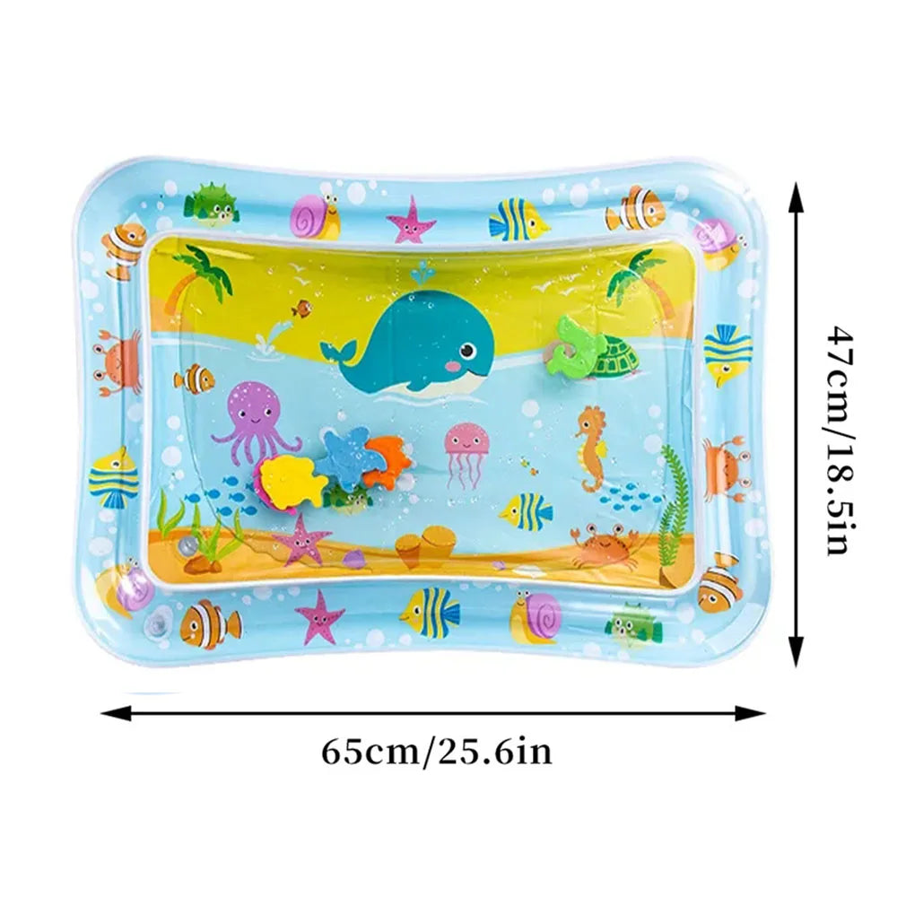 Baby Water Play Mat Inflatable Tummy Time Toddler PVC Activity Toy