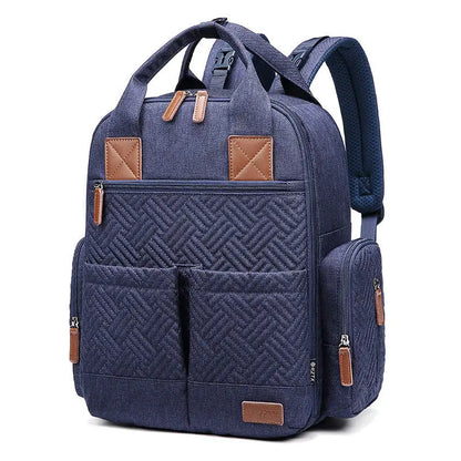 Large Capacity Waterproof Diaper Backpack Multi-Functional Mom Bag