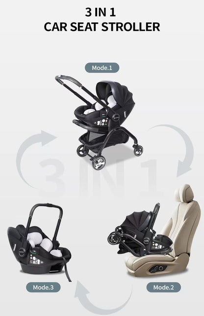 Kodilo Baby Safety Stroller Reversible Newborn Sleeping Basket