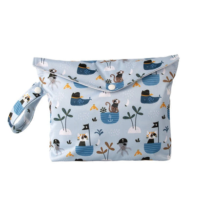 Baby Dry Wet Diaper Bag 19.5x27cm Waterproof Travel Stor