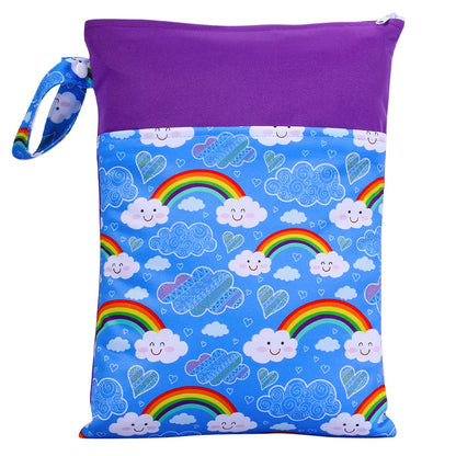 Babyshow Wet Dry Mommy Diaper Bag 35x25cm with Two Zippers