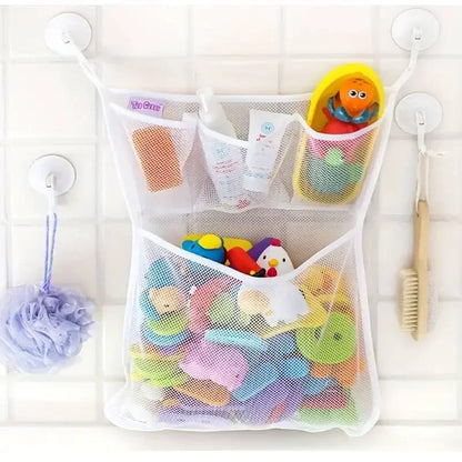 Baby Shower Bath Toy Storage Mesh Net with Suction Cups