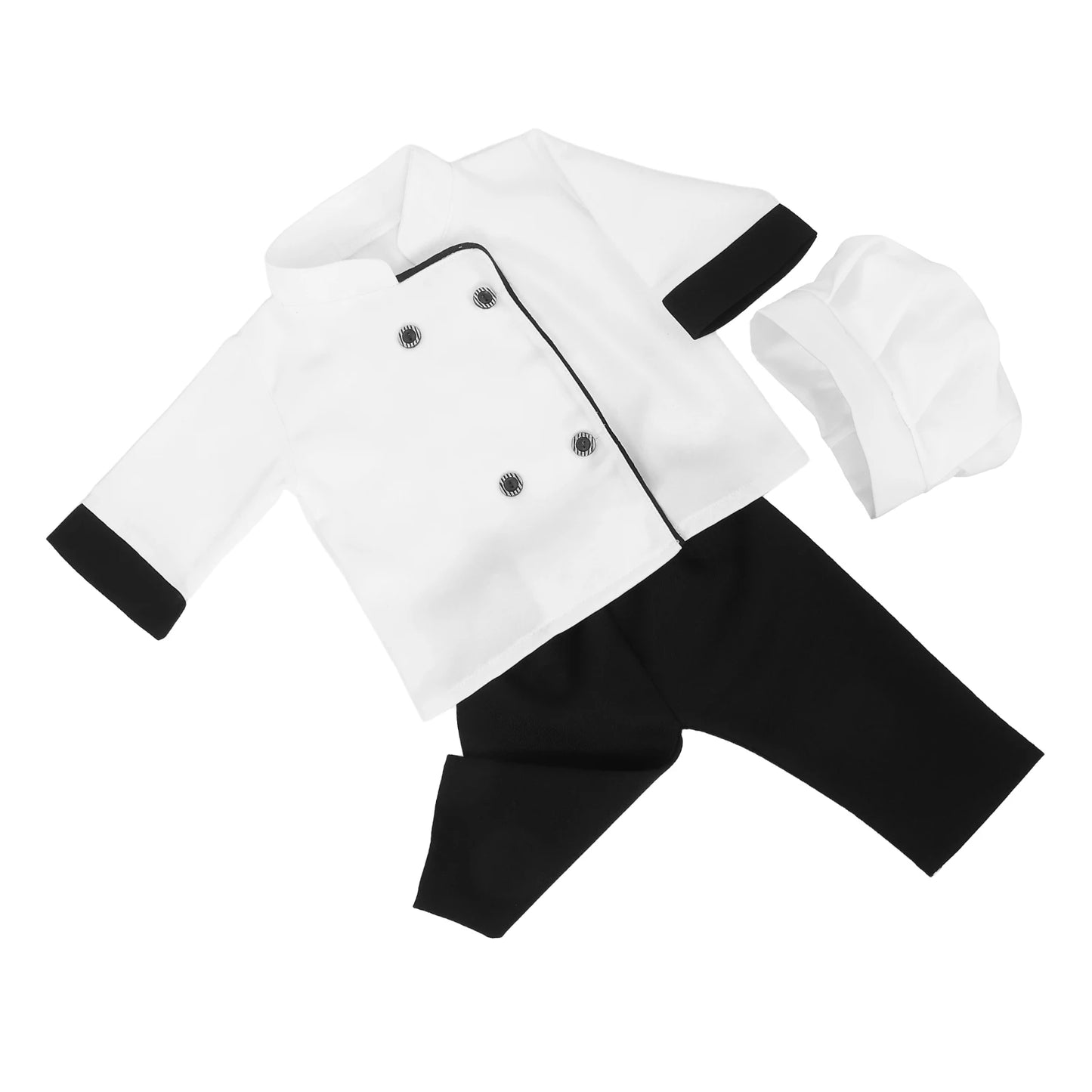 Baby Photography Outfit Newborn Chef Costume Boys Girls Photoshoot Props