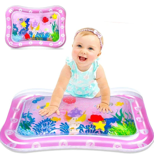 Baby Tummy Time Water Play Mat Inflatable Activity Pad