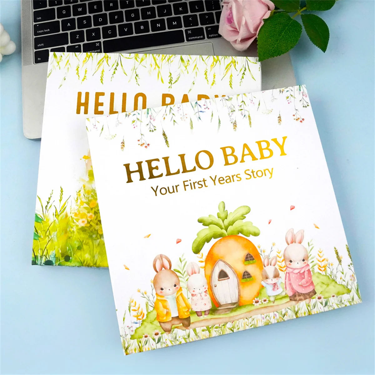 Baby Memory Book Keepsake First 5 Years Milestone Photo Album 100 Pages