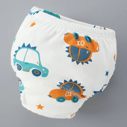 Baby Training Pants 6 Layer Cotton Reusable Breathable Cloth Diapers