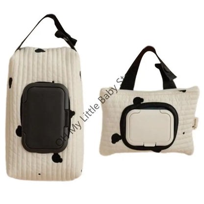 Portable Wet Wipes Case Stroller Hanging Bag for Baby Essentials