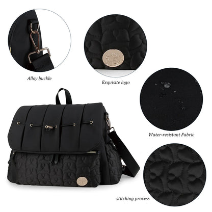 Baby Diaper Bag Backpack Waterproof Maternity Nappy Bag with Changing Pad