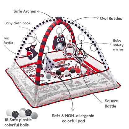 Baby Early Education Play Mat Infant Fitness Activity Gym Toy