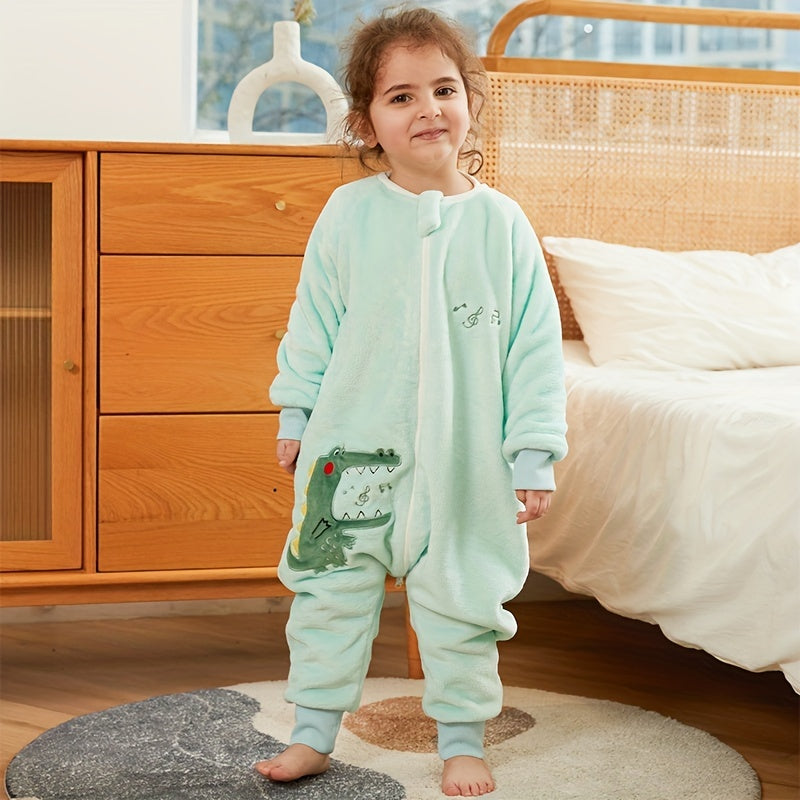 Baby Flannel Sleeping Bag Split-Leg Anti-Kick Quilt Spring & Autumn