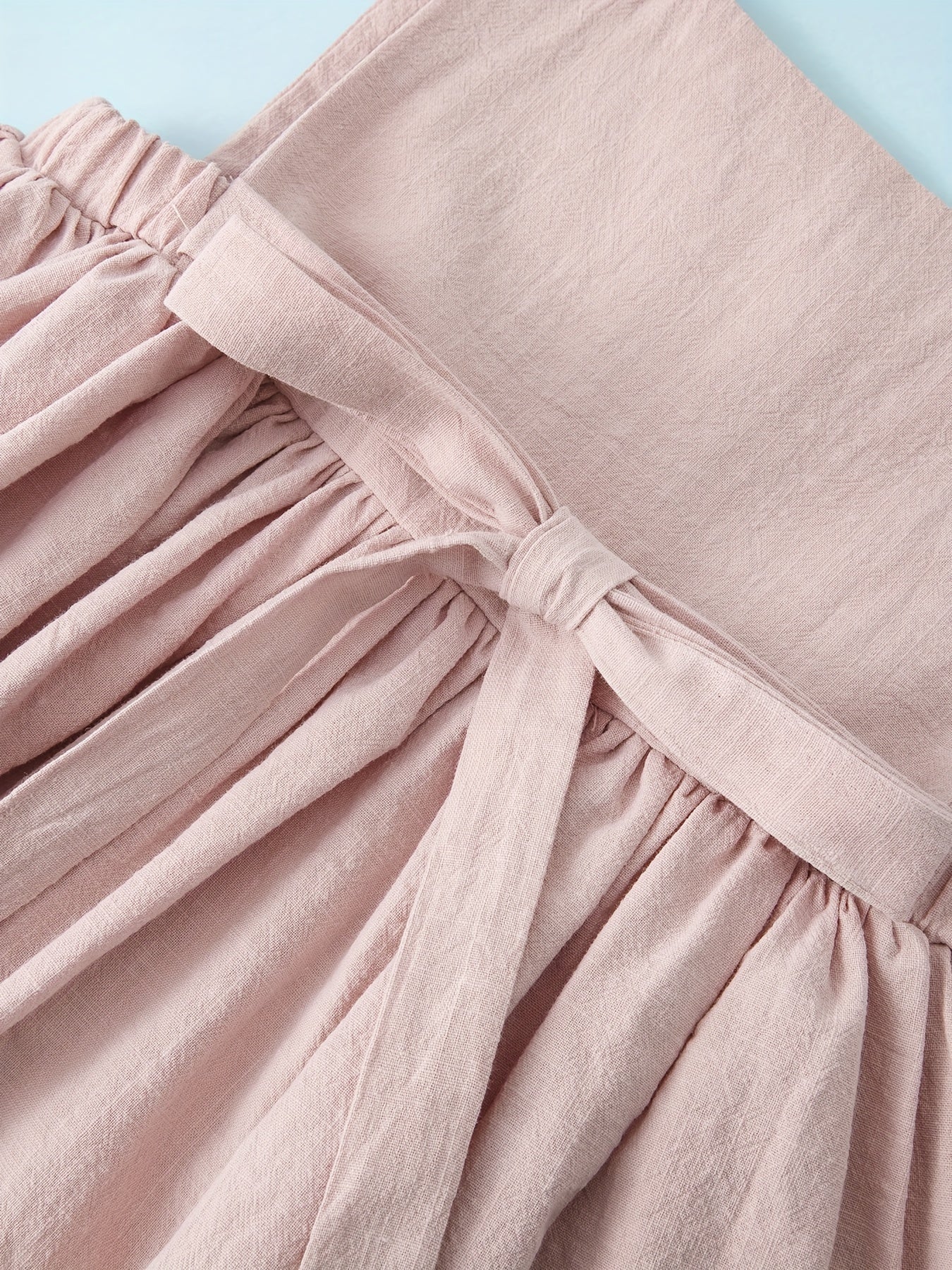 Baby Girl Cami Dress Button Accent Pleated Lightweight Summer Dress
