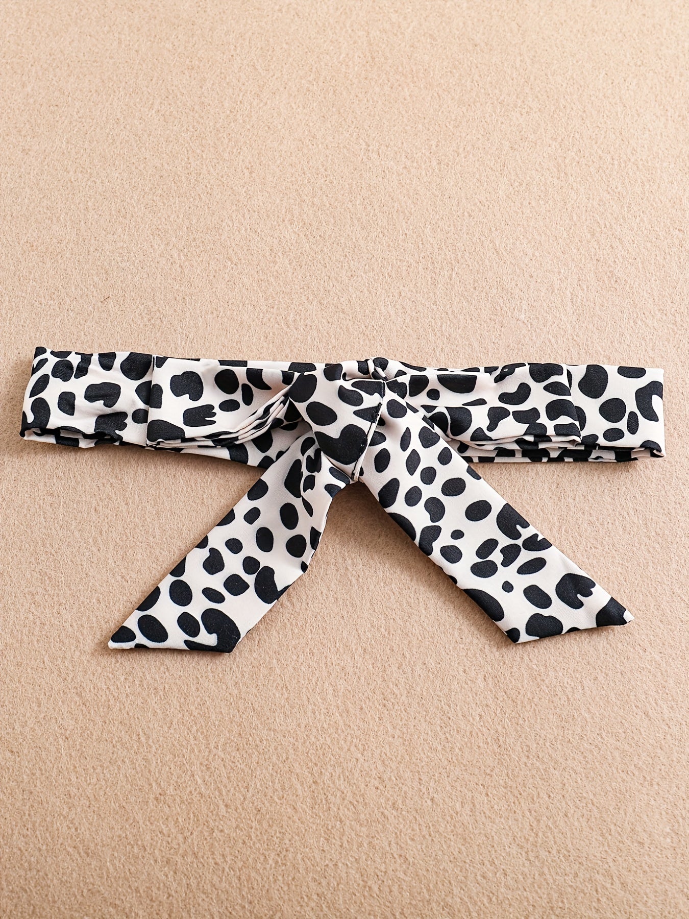 Baby Girl Leopard Print Mesh Dress with Bowknot Belt Long Sleeve Ruffle Trim