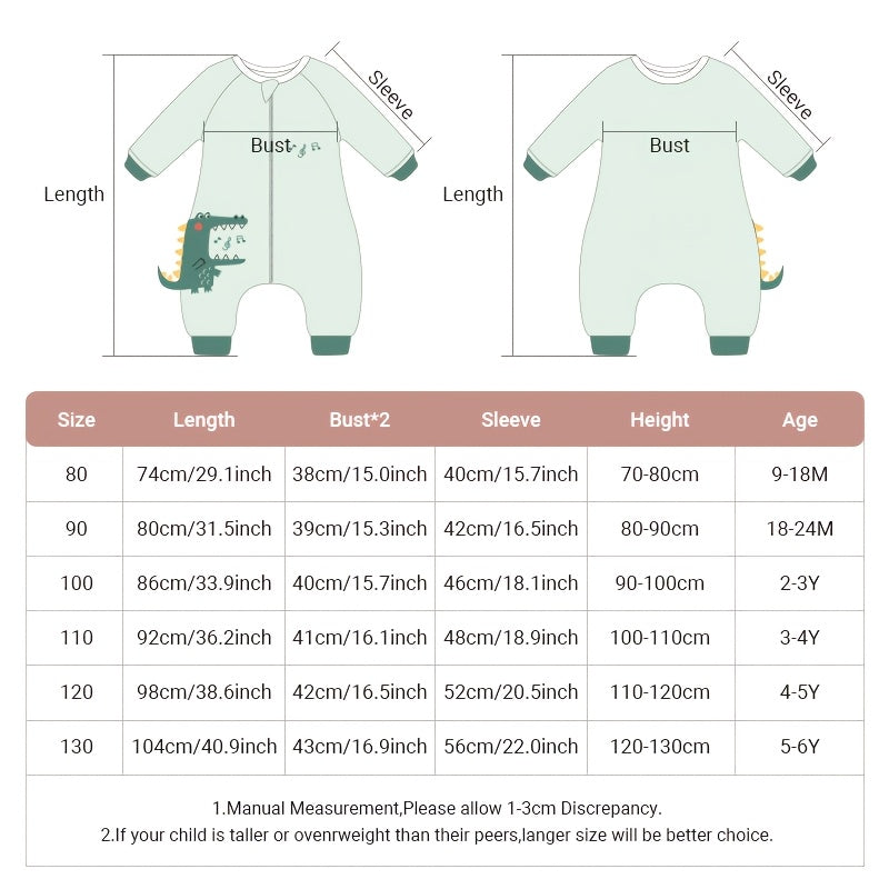 Baby Flannel Sleeping Bag Split-Leg Anti-Kick Quilt Spring & Autumn