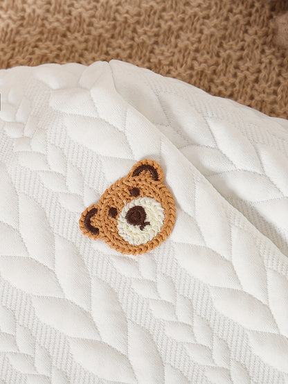 2-Pack Baby Boy Bear Embroidered Sweatshirt & Corduroy Trousers Set