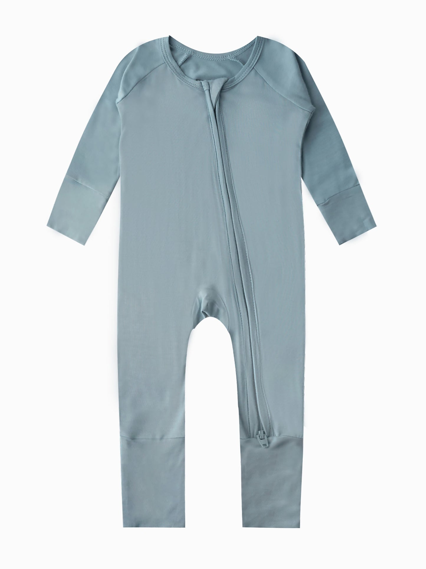 Baby Girl Long Sleeve Cotton Blend Romper Jumpsuit Crew Neck Soft Knit