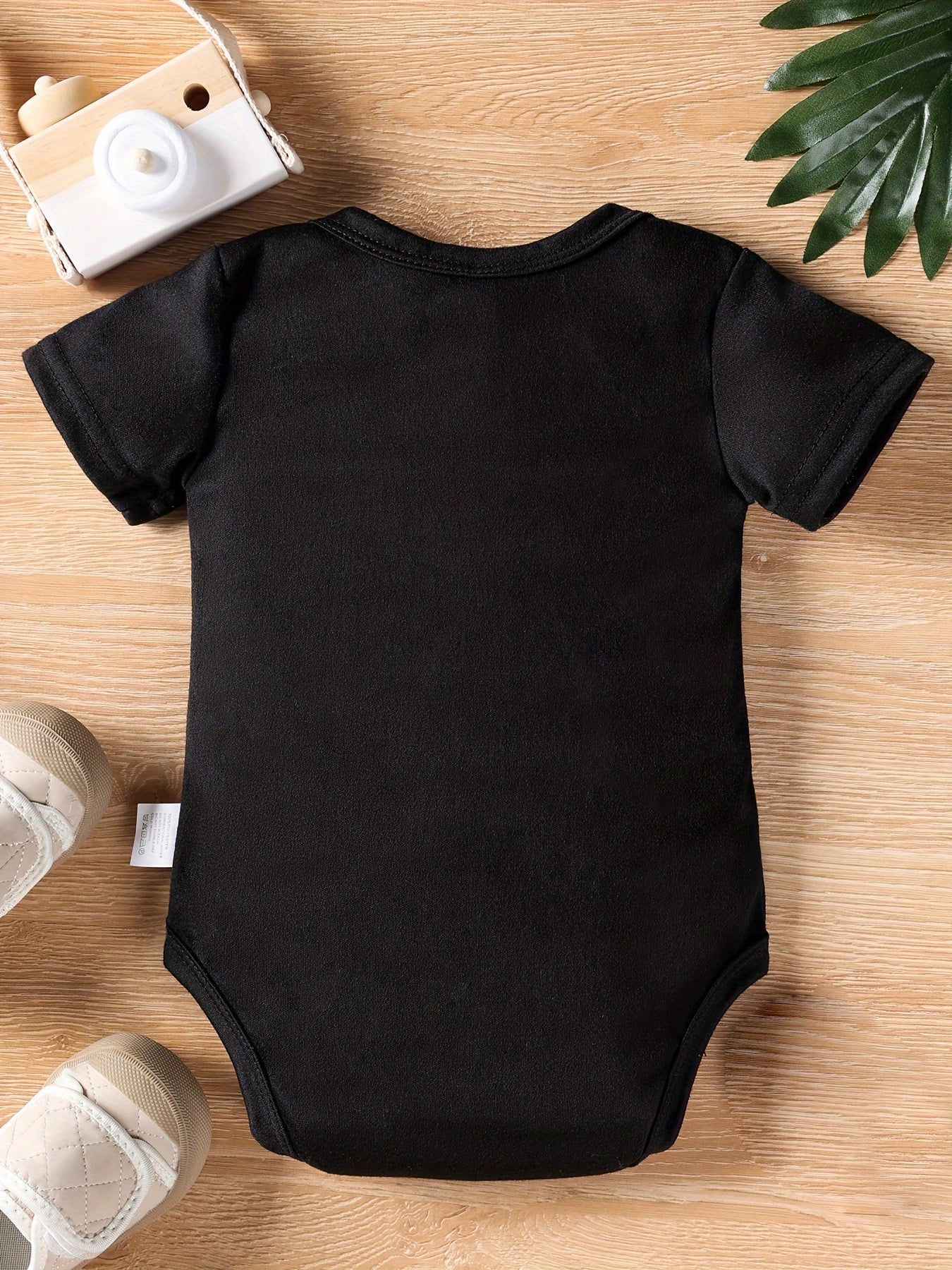 Baby Girl Short Sleeve Bodysuit Alphabet Applique "Not All Girls Wear Pink" Romper